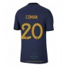 Maglia ufficiale Francia Kingsley Coman 20 Casa Mondiali 2022 per Uomo